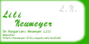 lili neumeyer business card